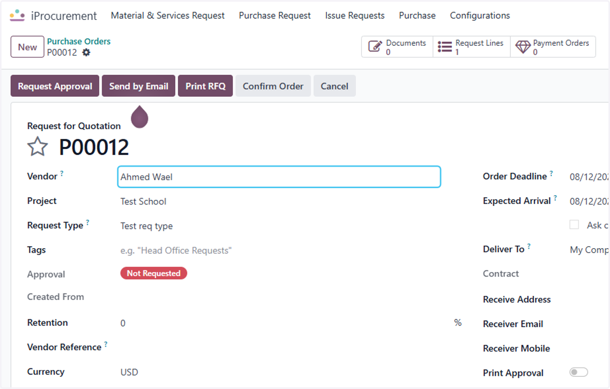 Click on Vendor?
