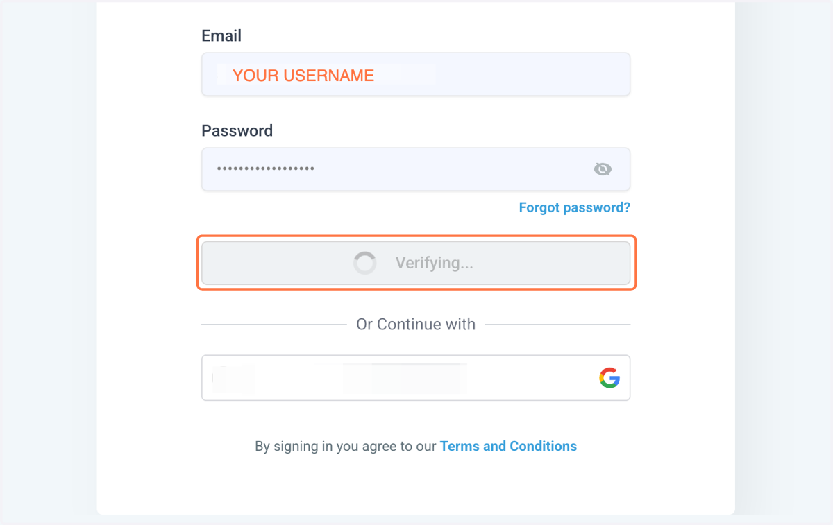 Click on Sign in