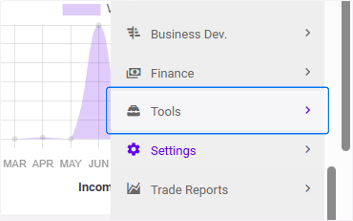 Click on Tools