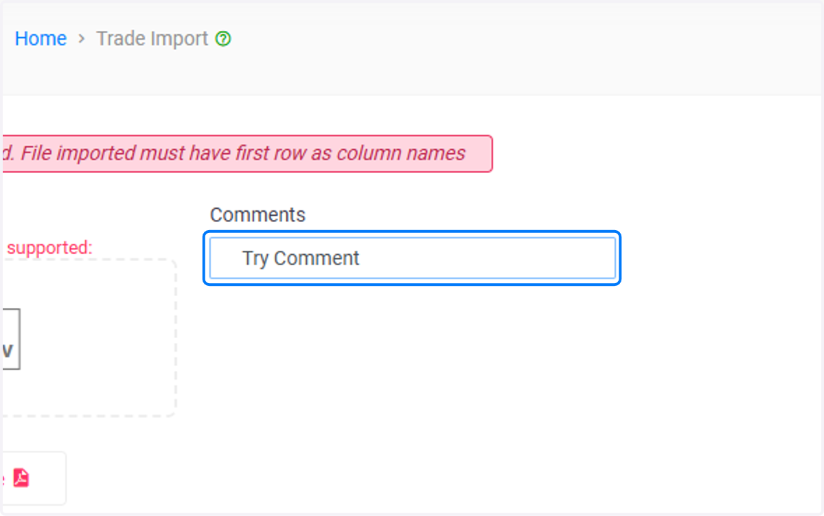 Add a "Comment"