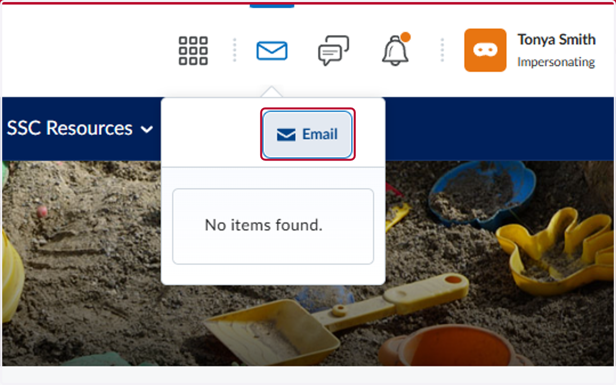 Click on Email