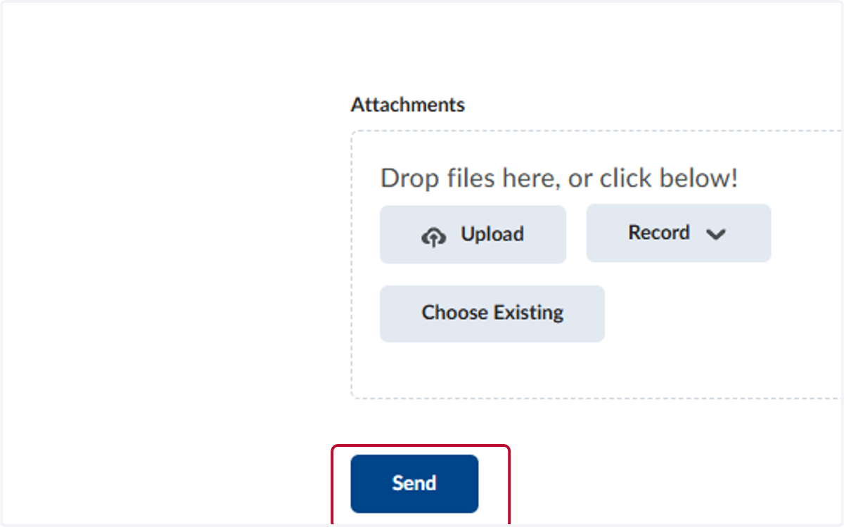 Click on Send