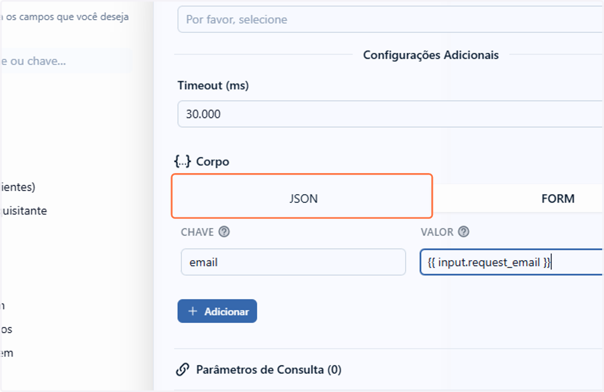 Retorne para o editor de JSON