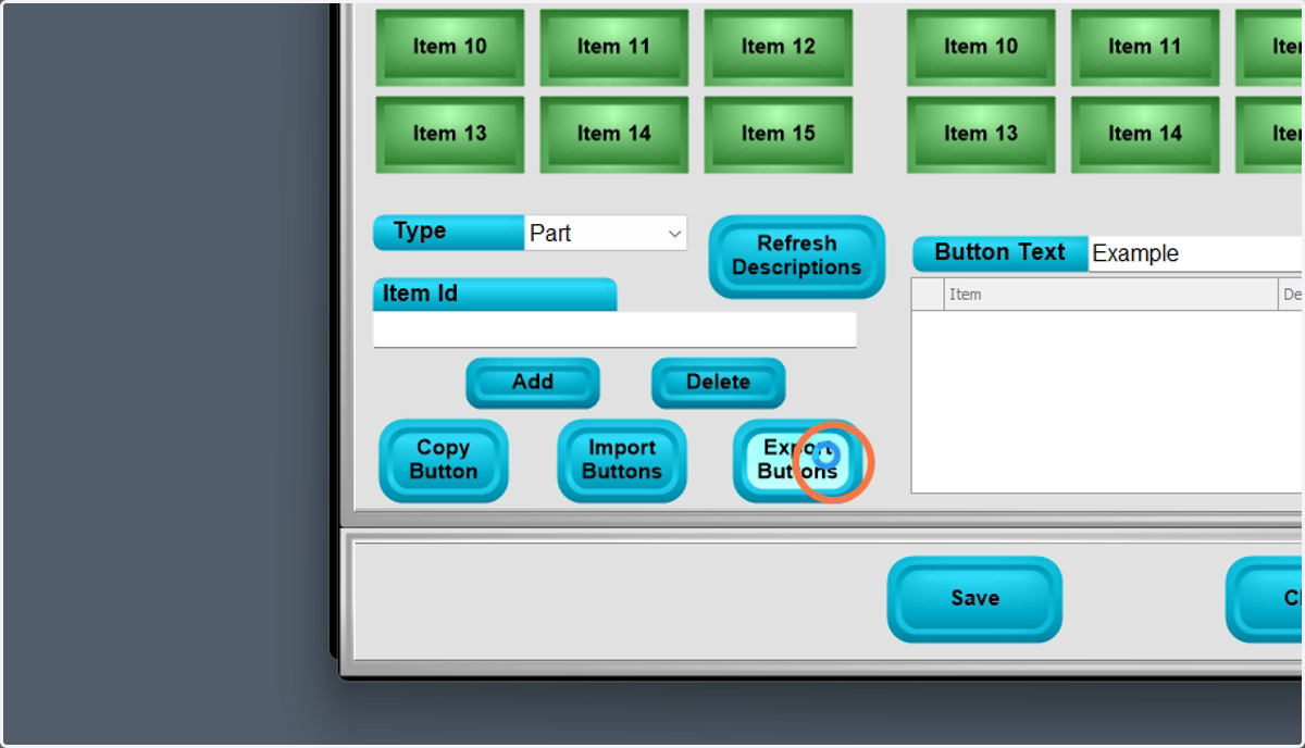 Select Export Buttons