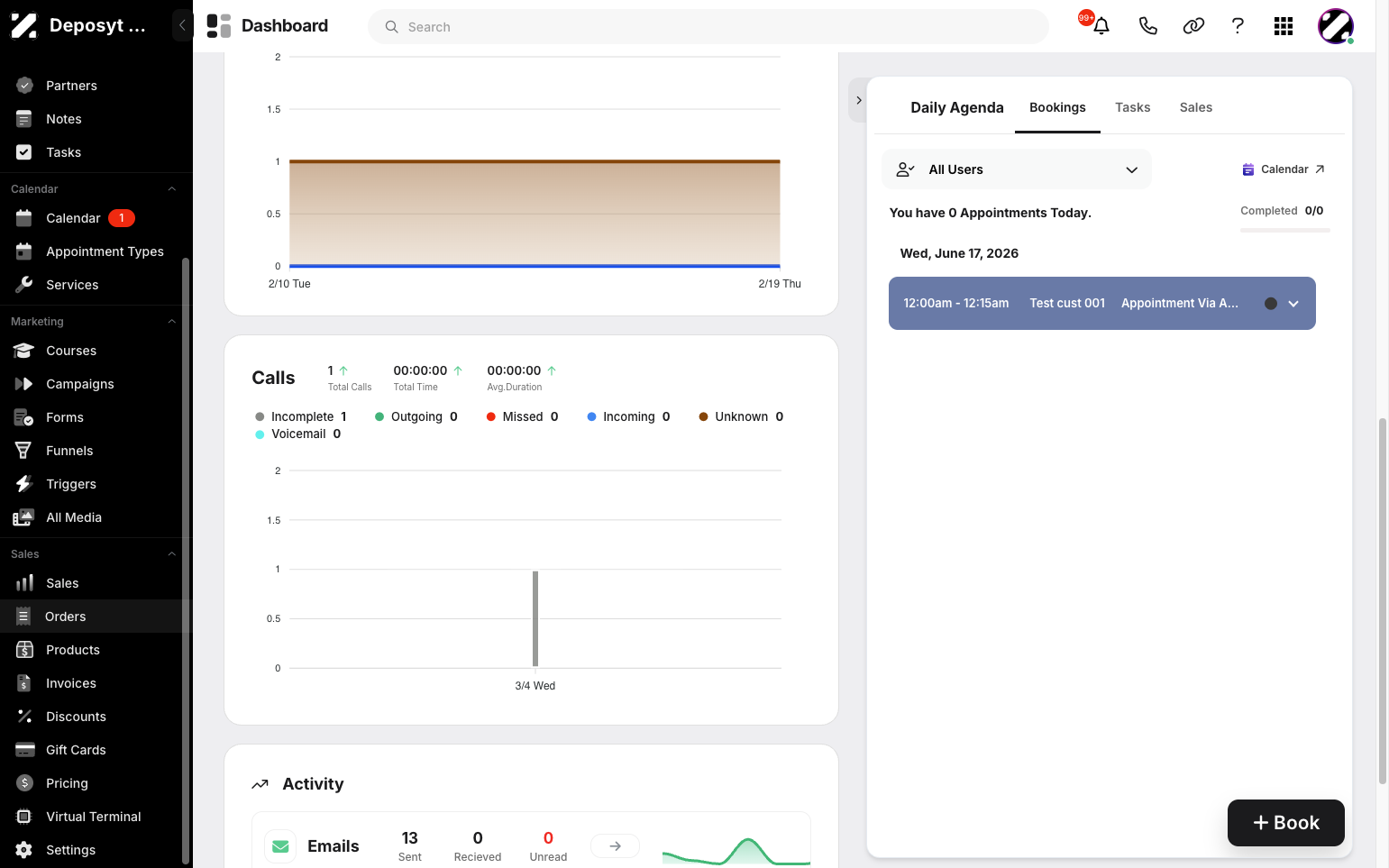 Step 1: On your Dashboard, navigate to the Orders tab under the Sales section.