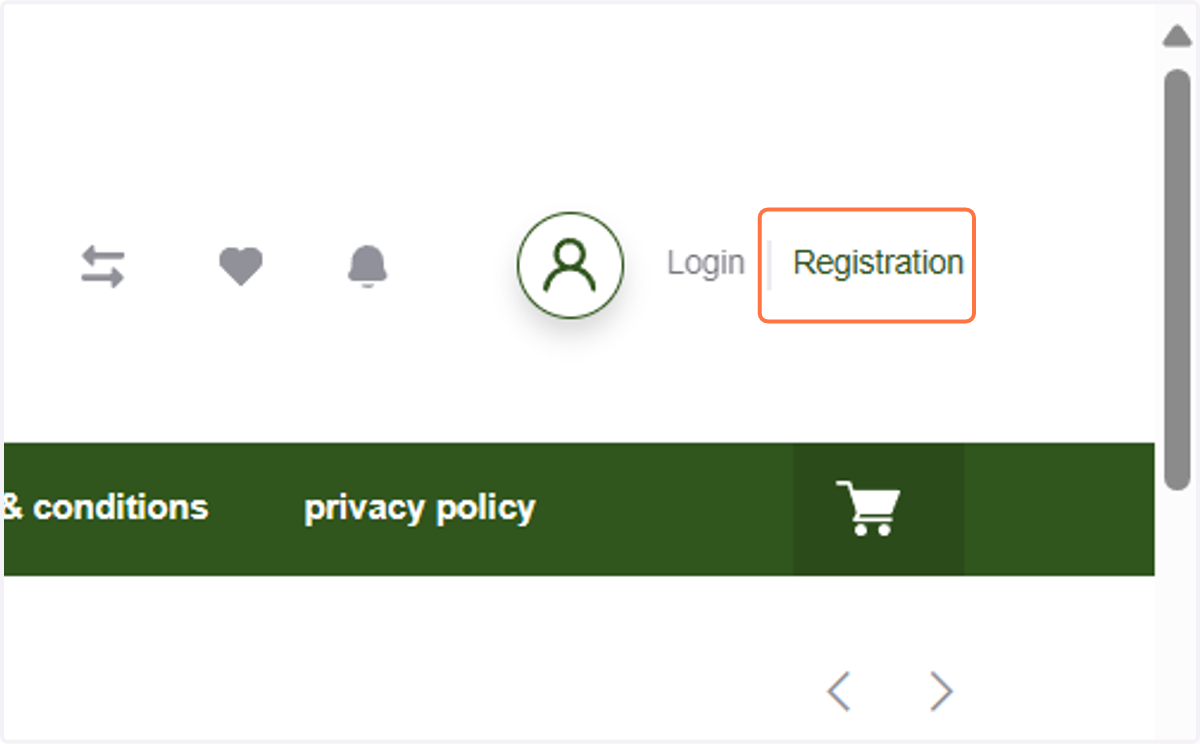 Click on Registration