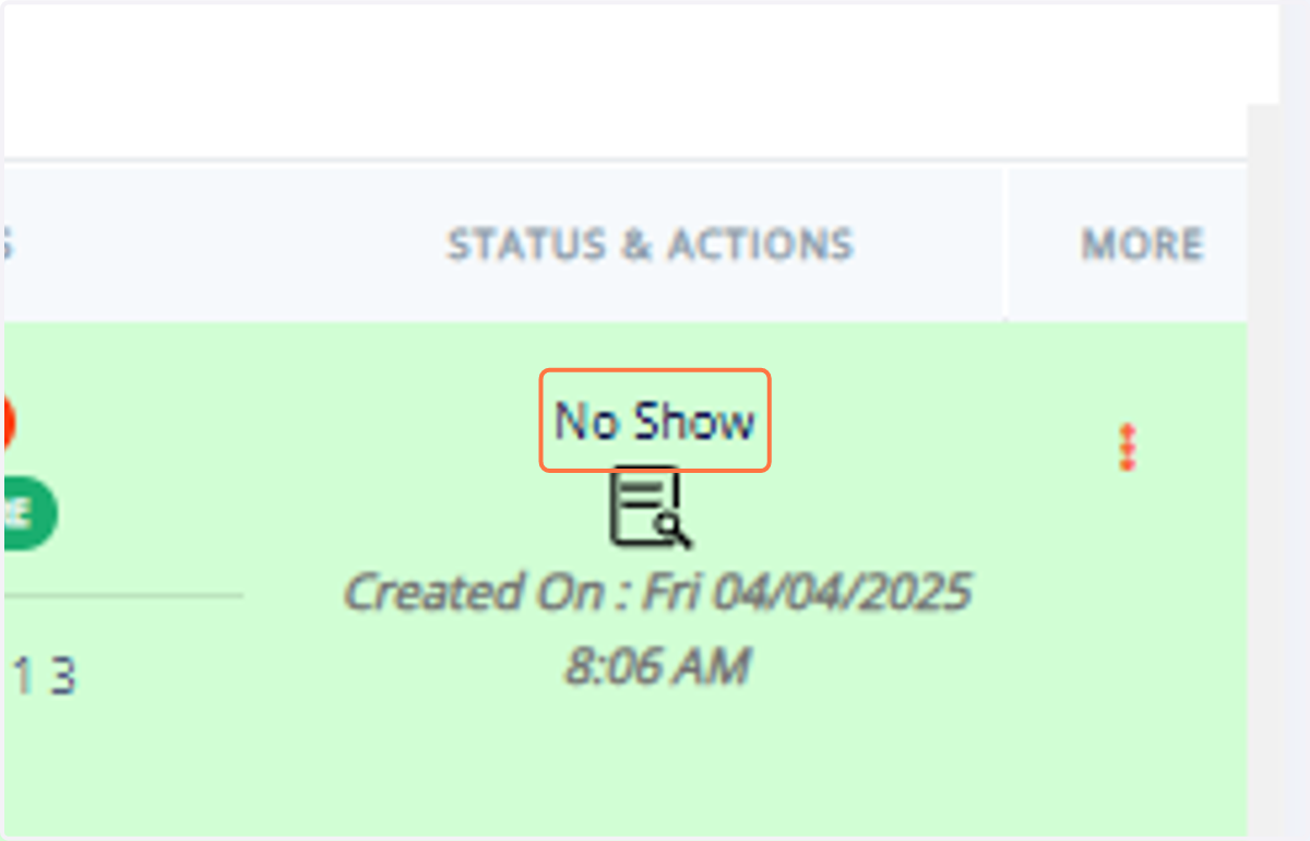 The system will now indicate if a pet owner has an existing No-Show appointment.