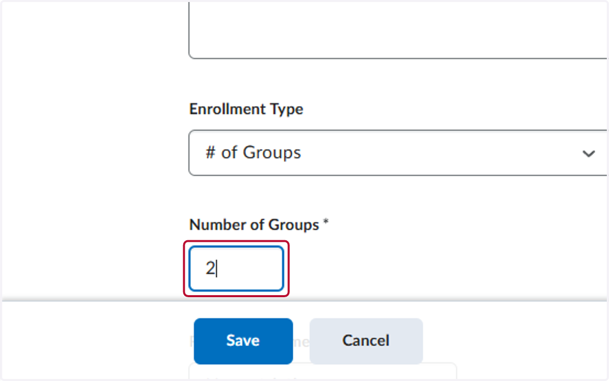 Add the number of groups