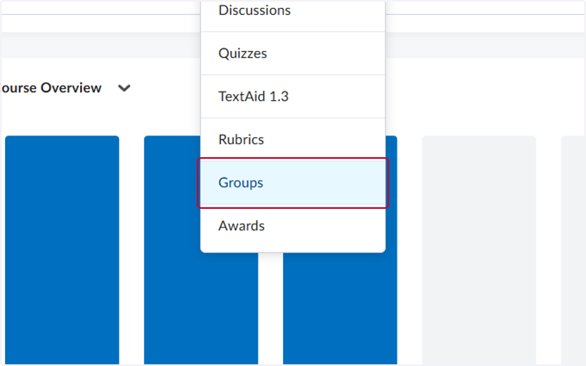 Click on Groups