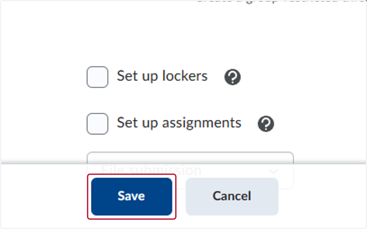 Click on Save