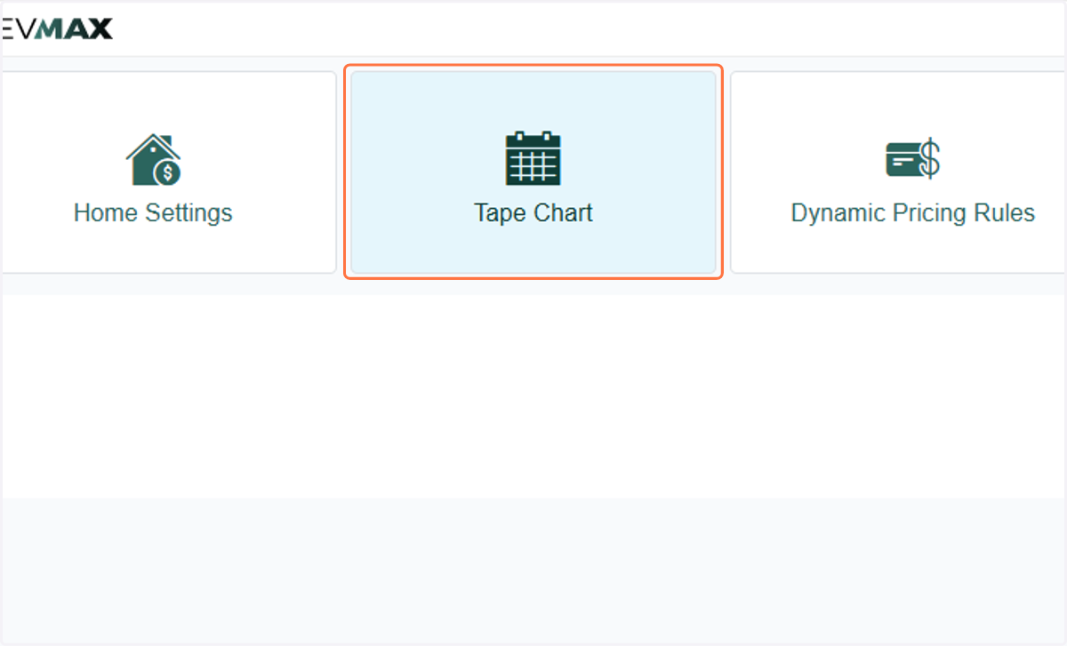From your RevMax Page, click on the Tape Chart.