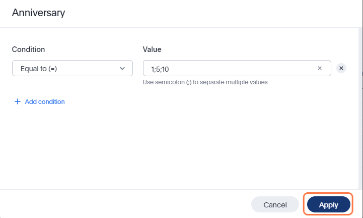 Click on 'Apply' to save your changes to the liveboard