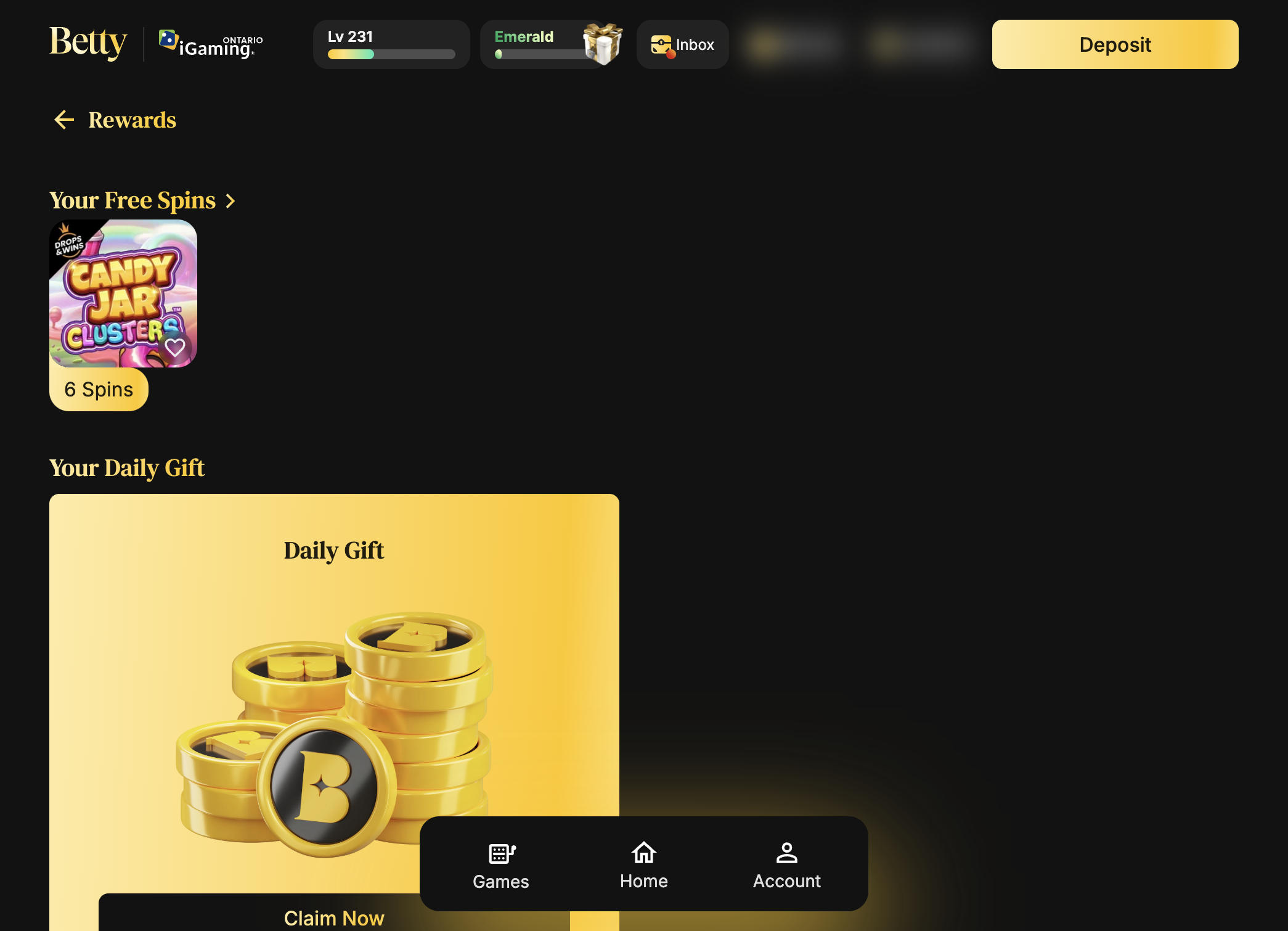 View Your Free Spins