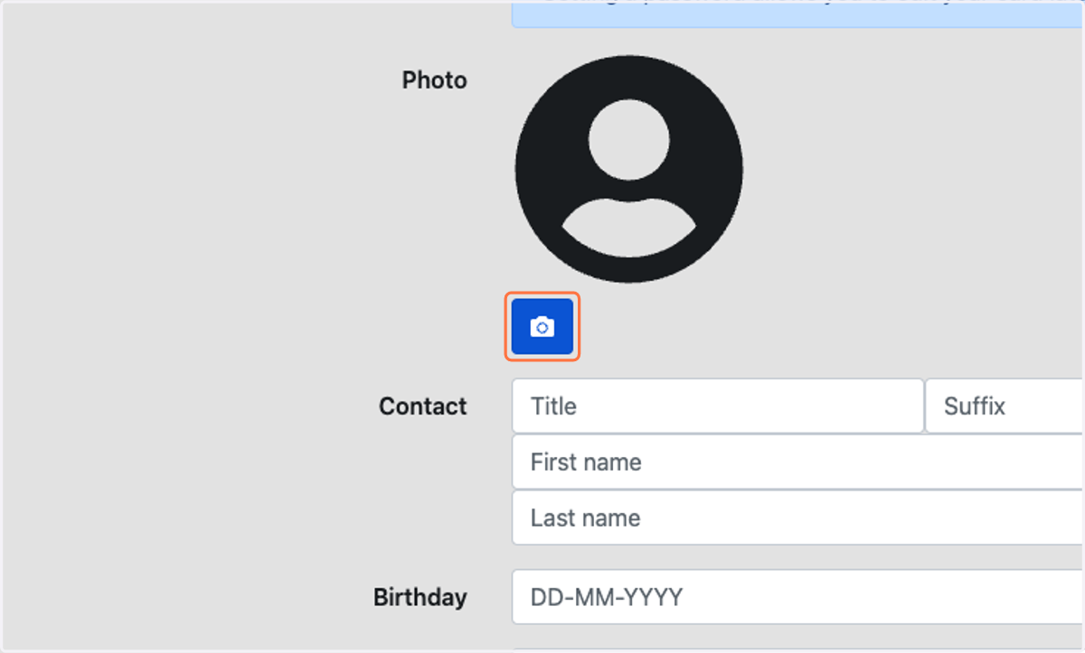 (optional) Click on Select an image