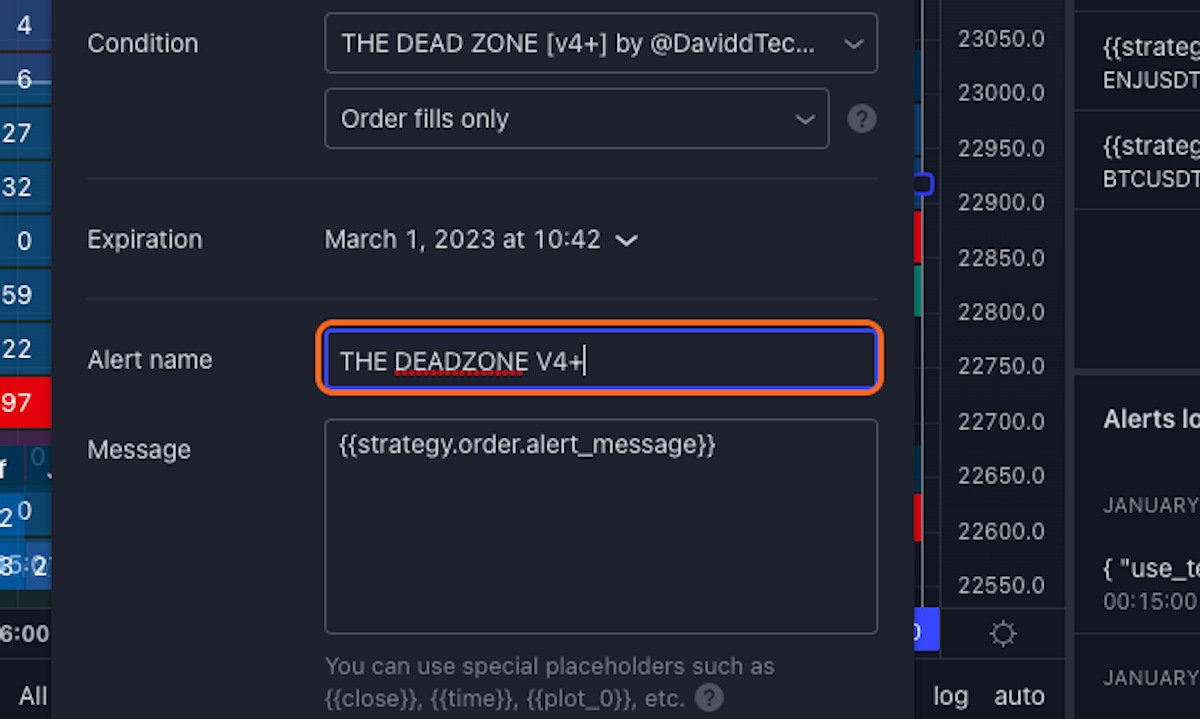 Type "THE DEADZONE V4+"