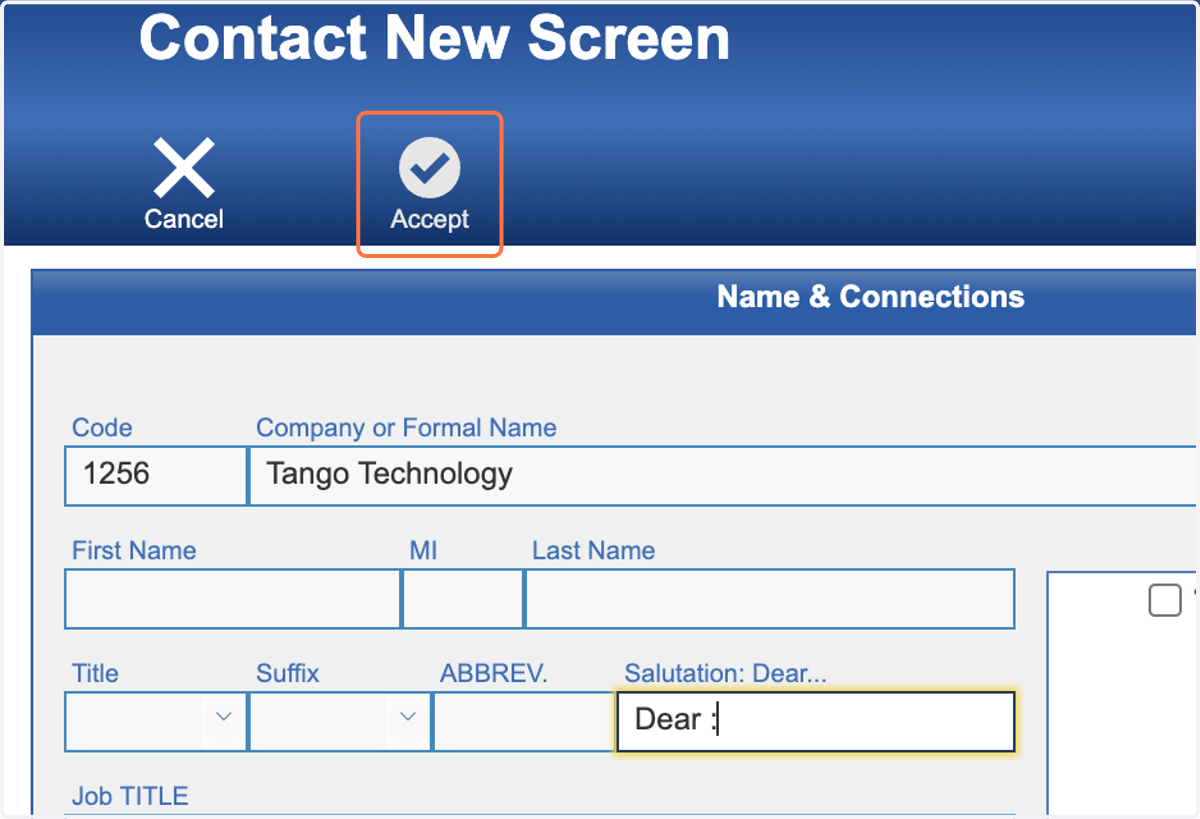 Click on Accept