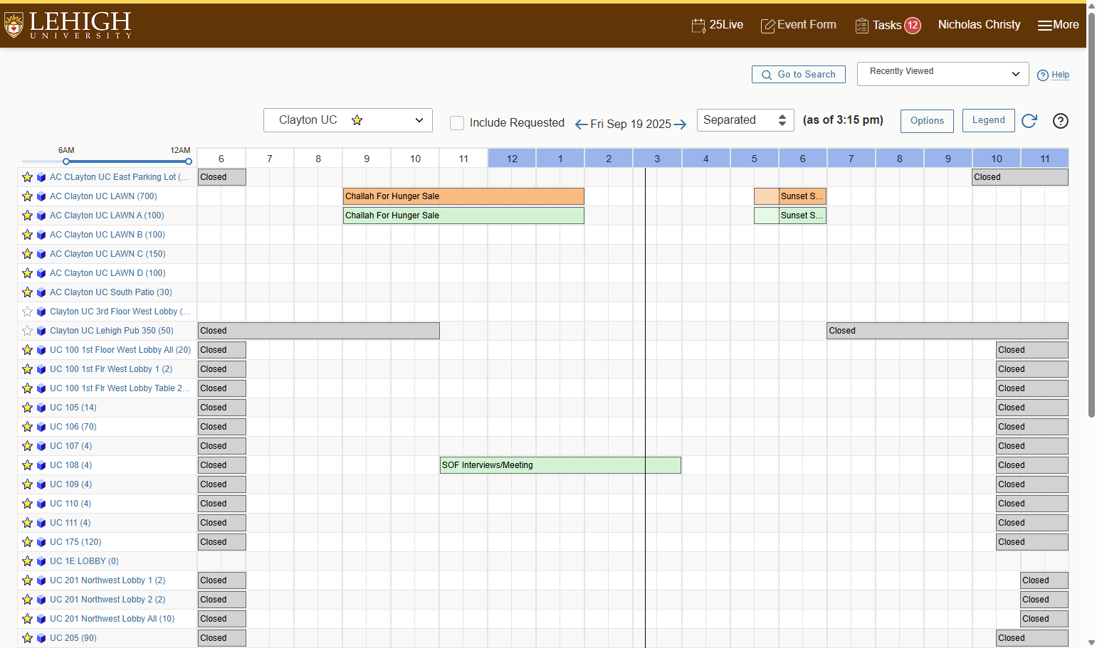 After logging in using your single sign on, Click on Event Form on the top banner.