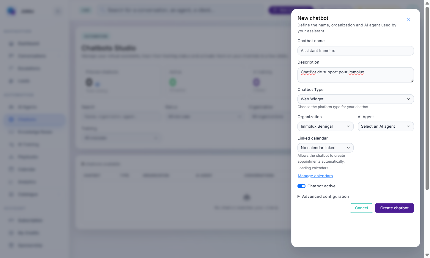 Select your tenant from Organization
