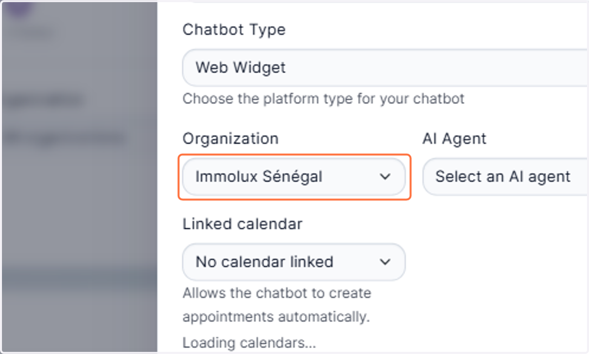 Select your tenant from Organization