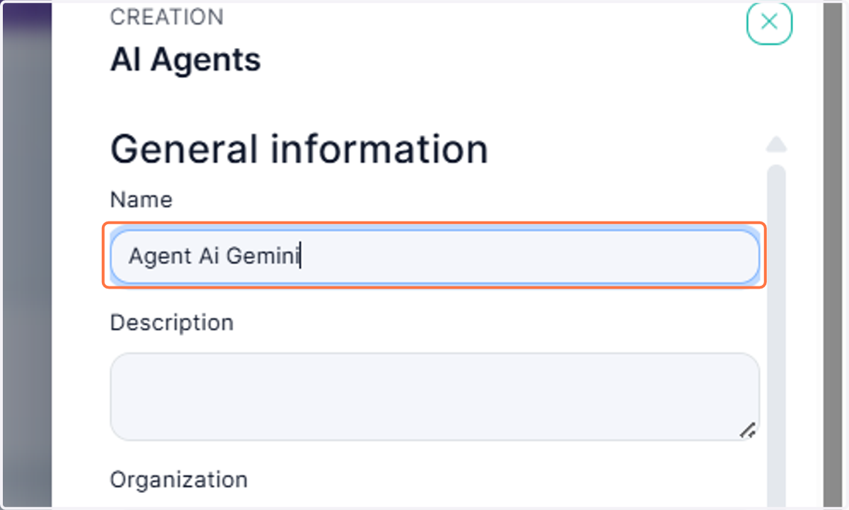 Type "Agent Ai Gemini"