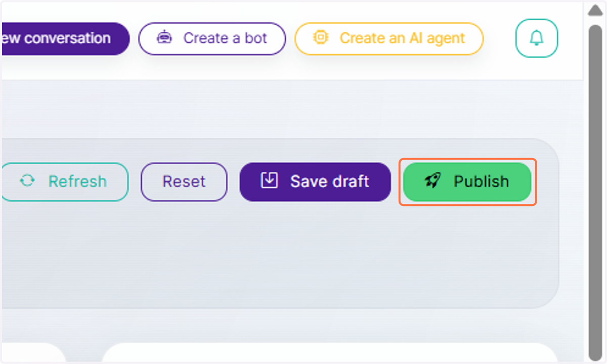 Click on Publish