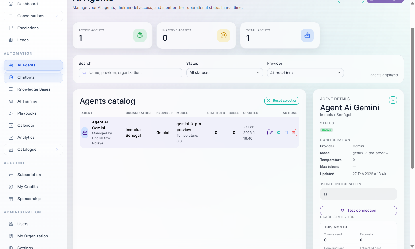 Click on Chatbots