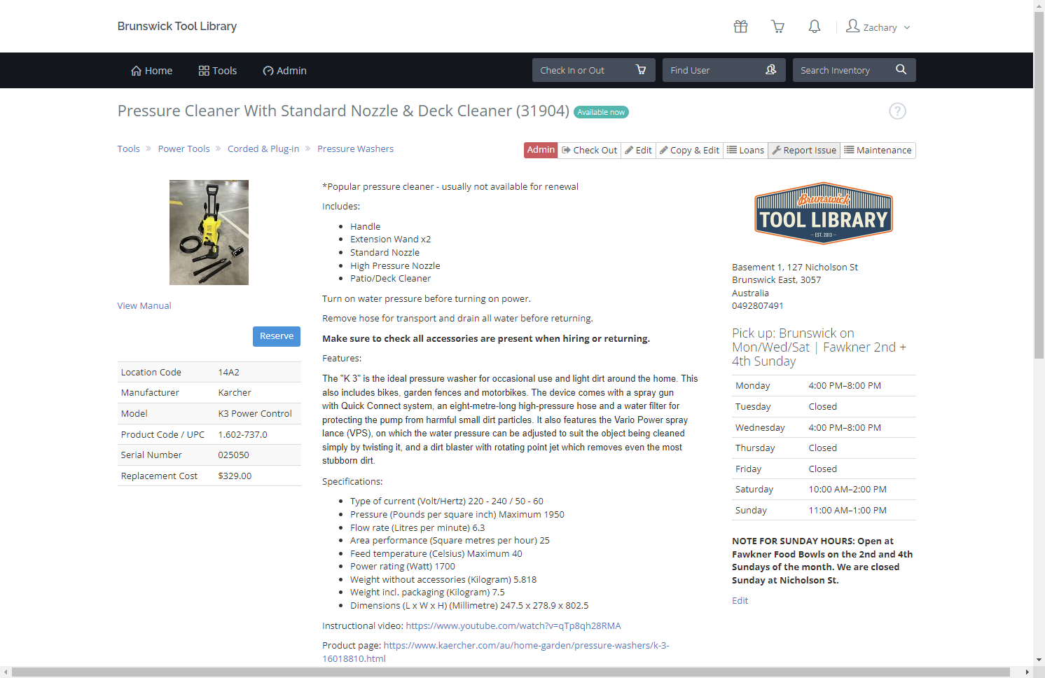 Click on Report Issue