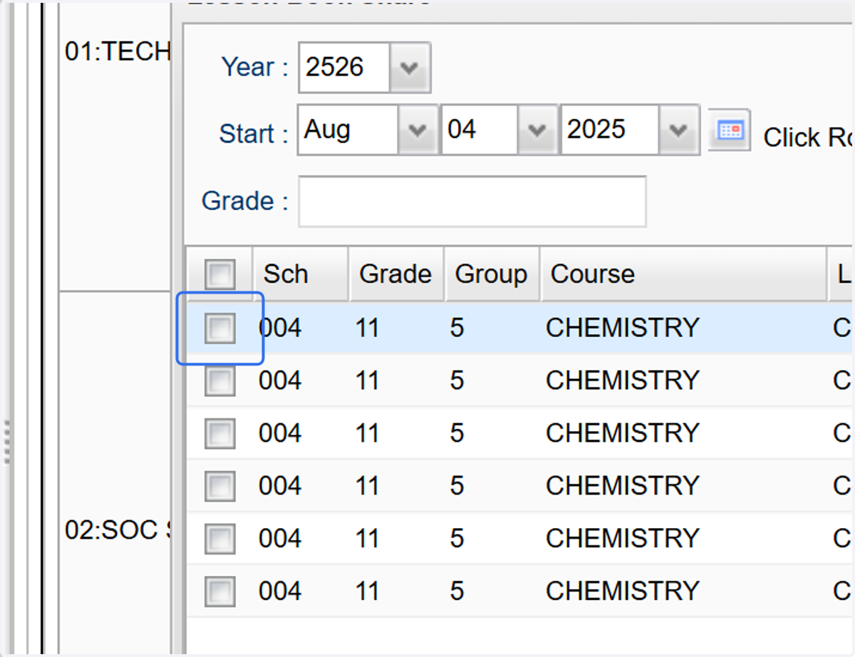 Click the checkbox for the plan you wish to import.