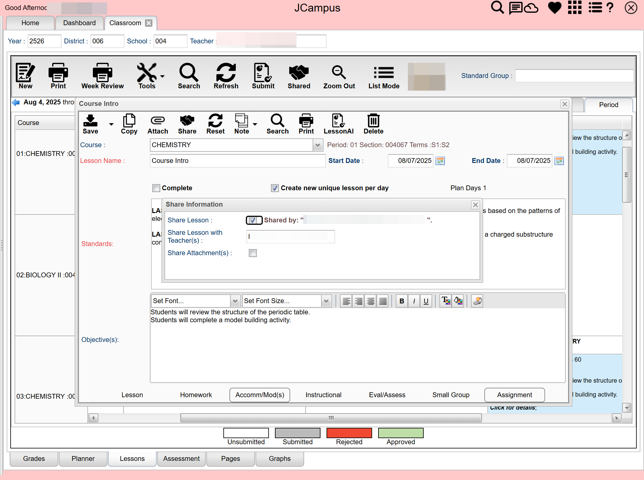 You can share any attachments you have added to your plan.