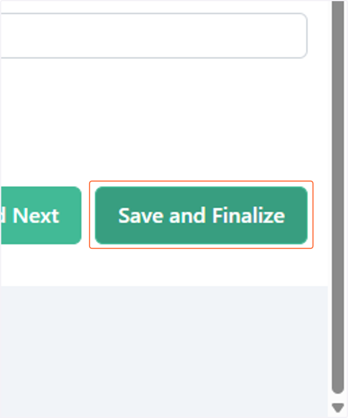 Click on Save and Finalize to submit your application.