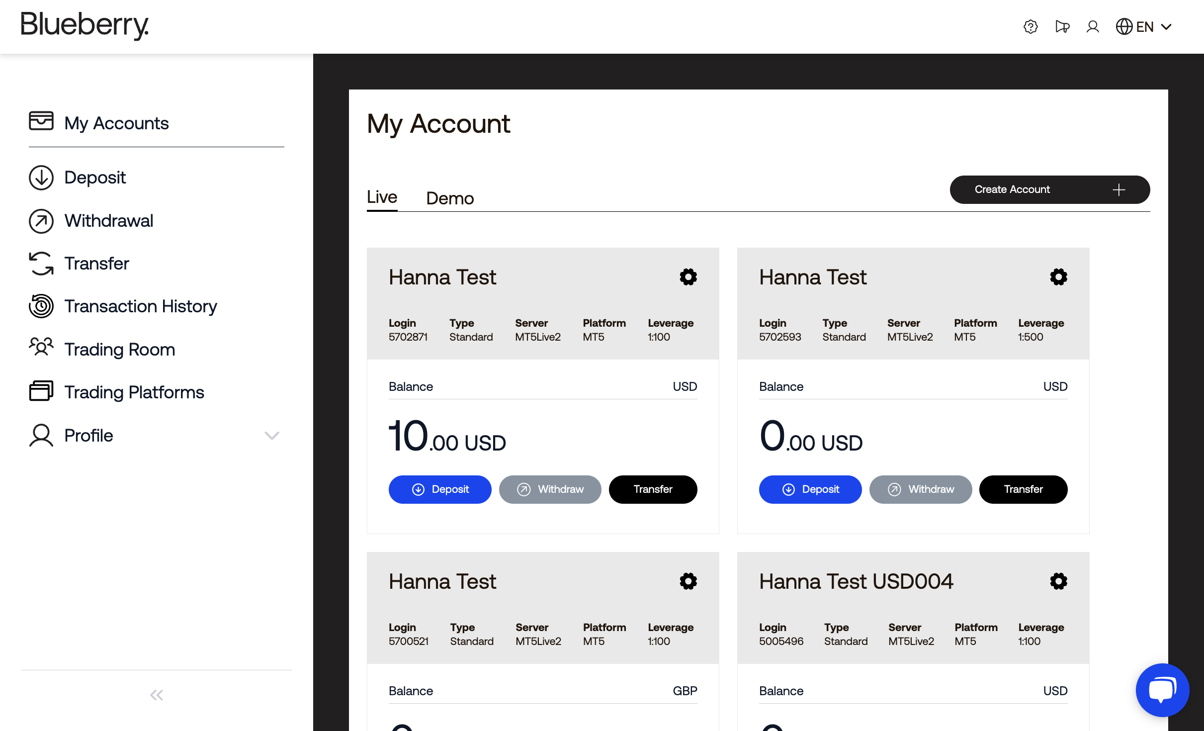 Click on Demo