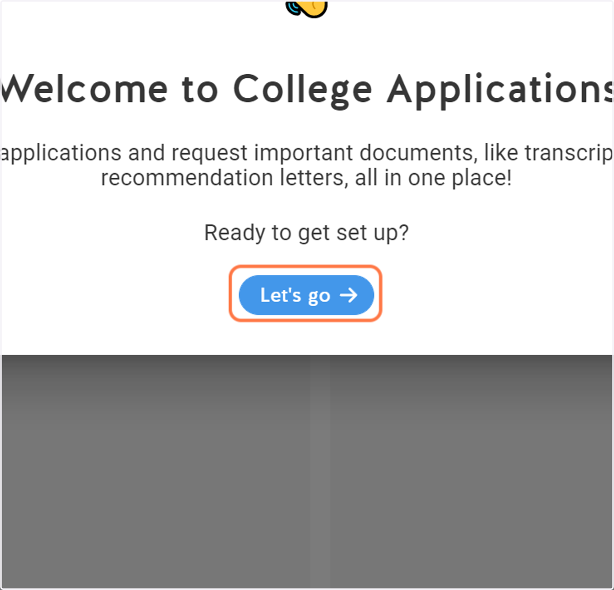 Click on Let's go