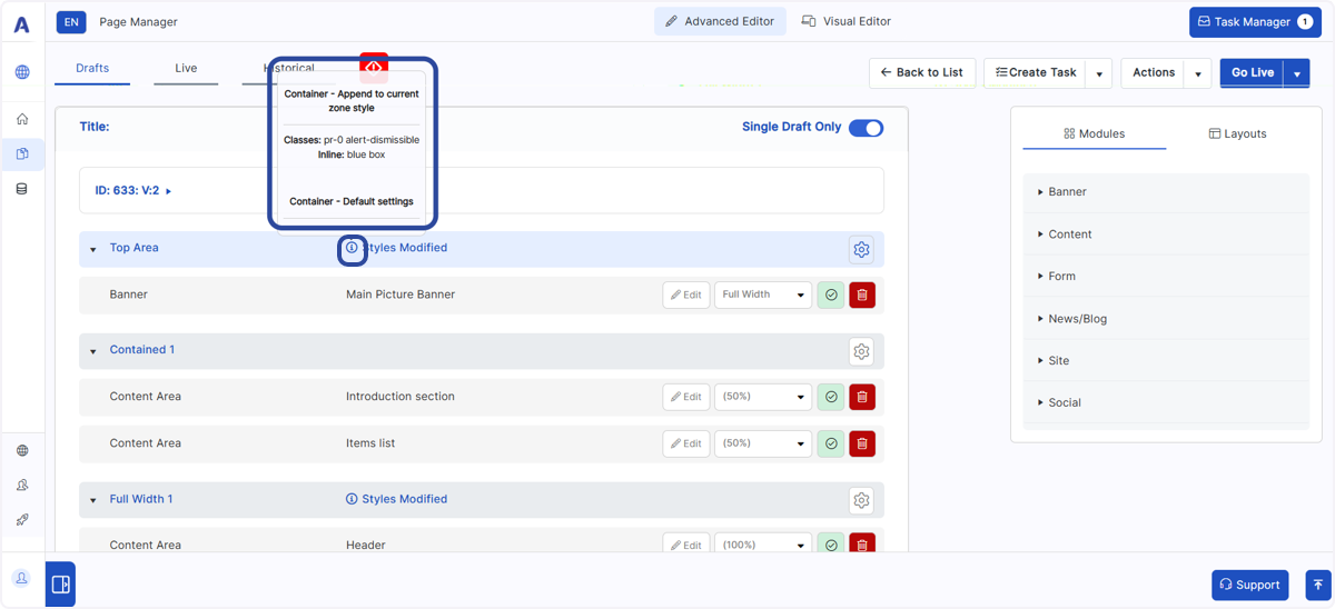 Managing Templates