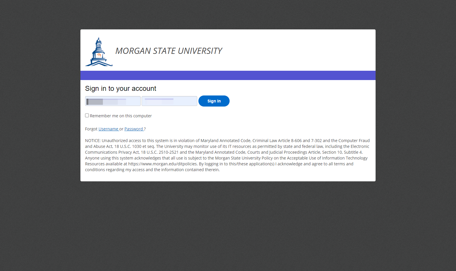 Enter your credentials to Login