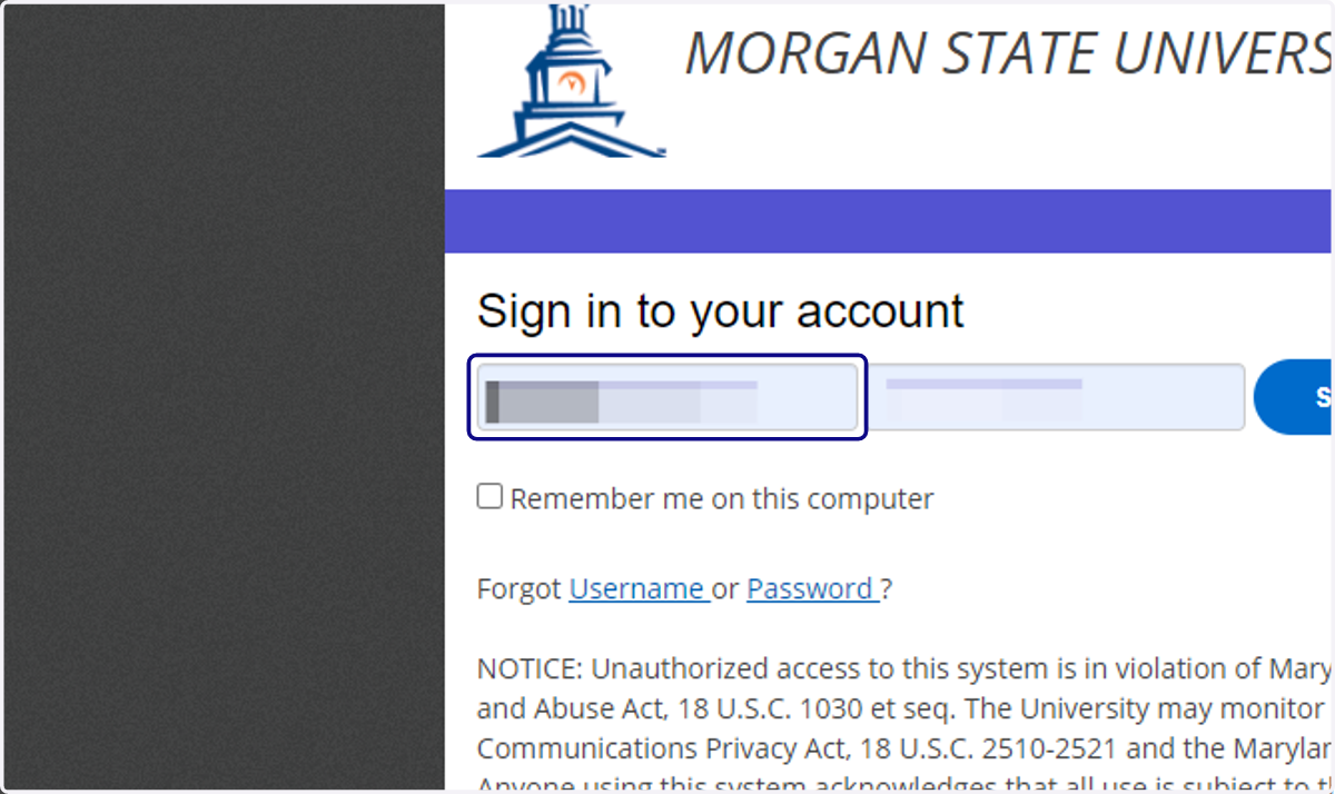 Enter your credentials to Login