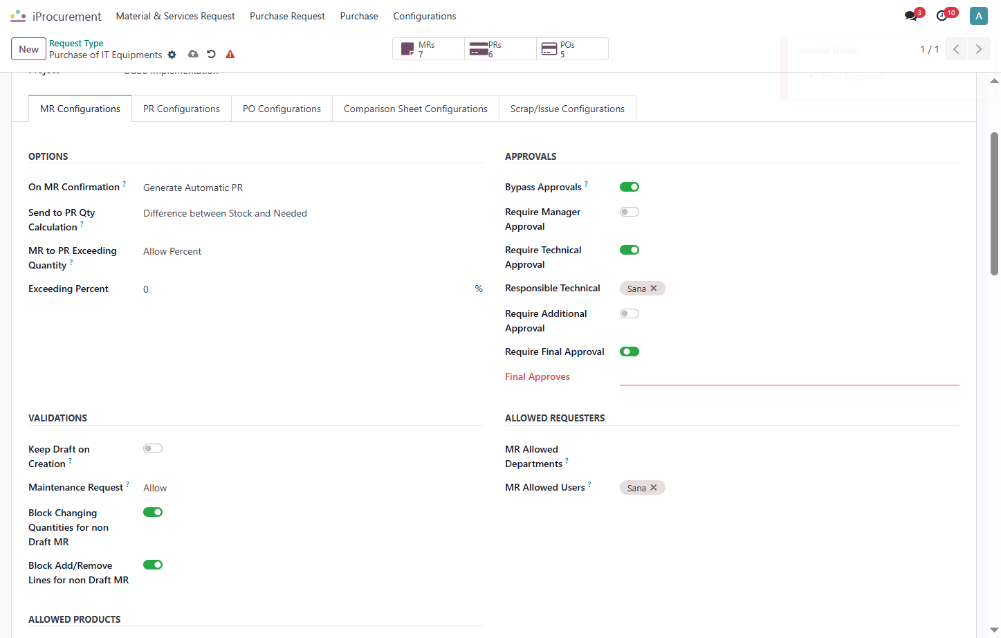 Check Require Final Approval
