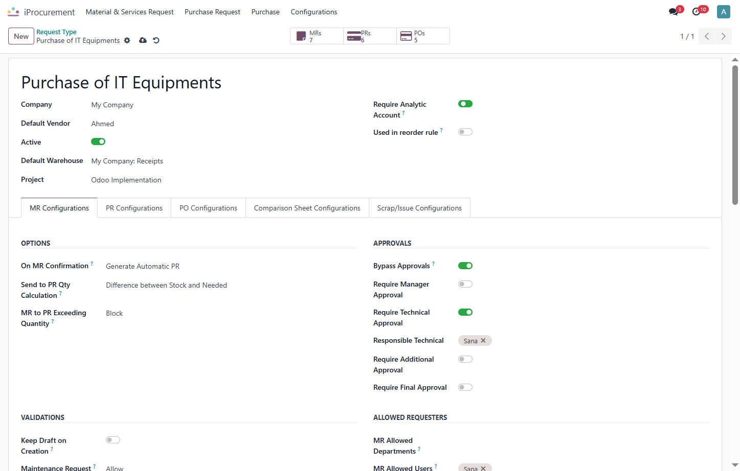 Check Require Analytic Account?