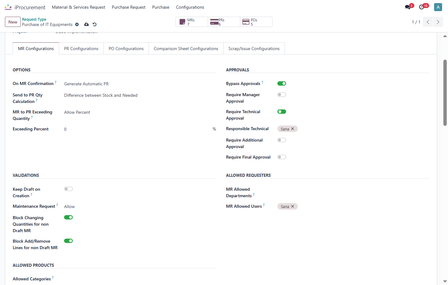 Check Require Technical Approval