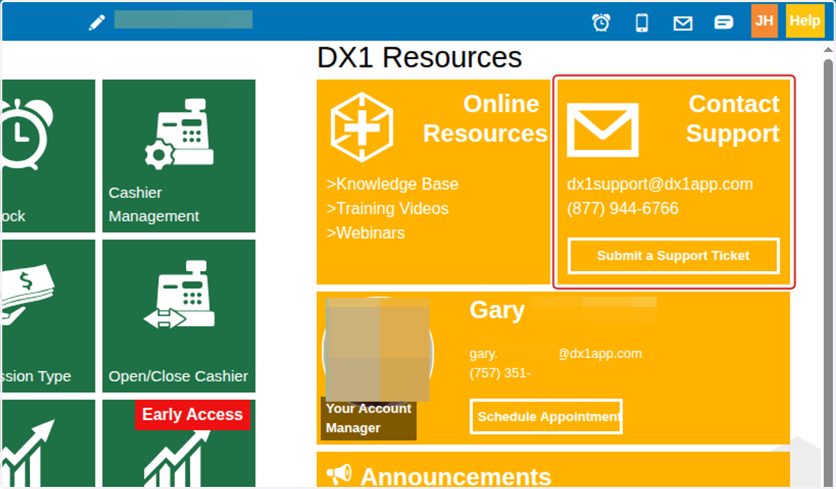 Contact Support: How to get help with questions and concerns.