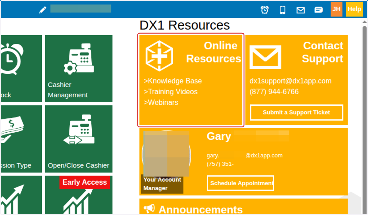 Online Resources: Resources and guides to learn more about DX1.