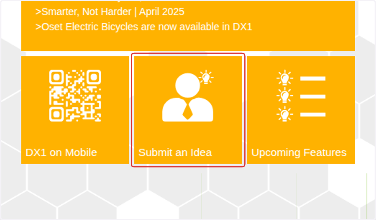 Submit an Idea: Send Us Your Ideas