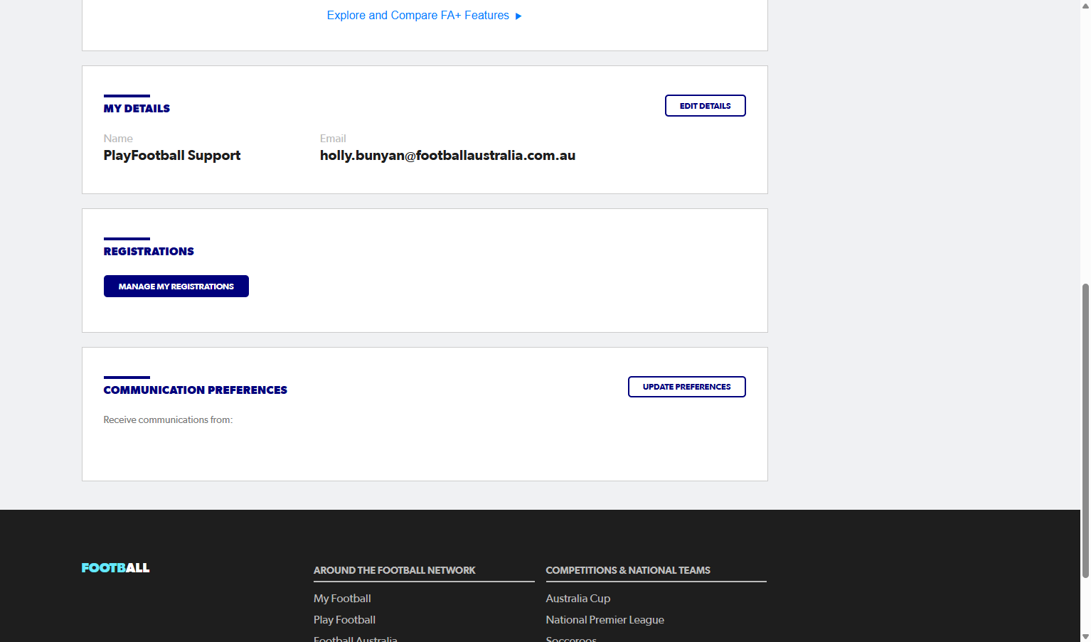 Click on MANAGE MY REGISTRATIONS
