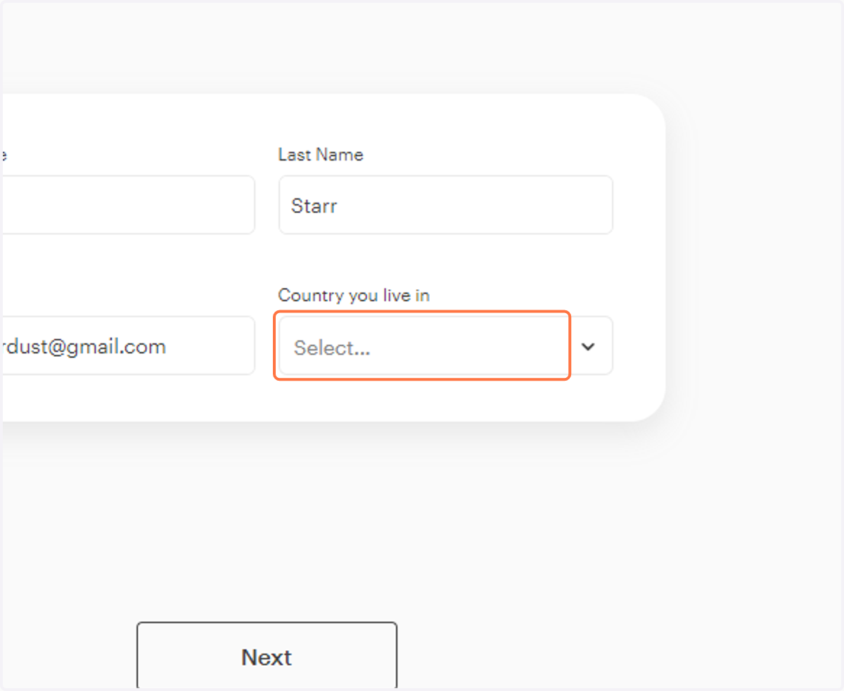 Click on Select...