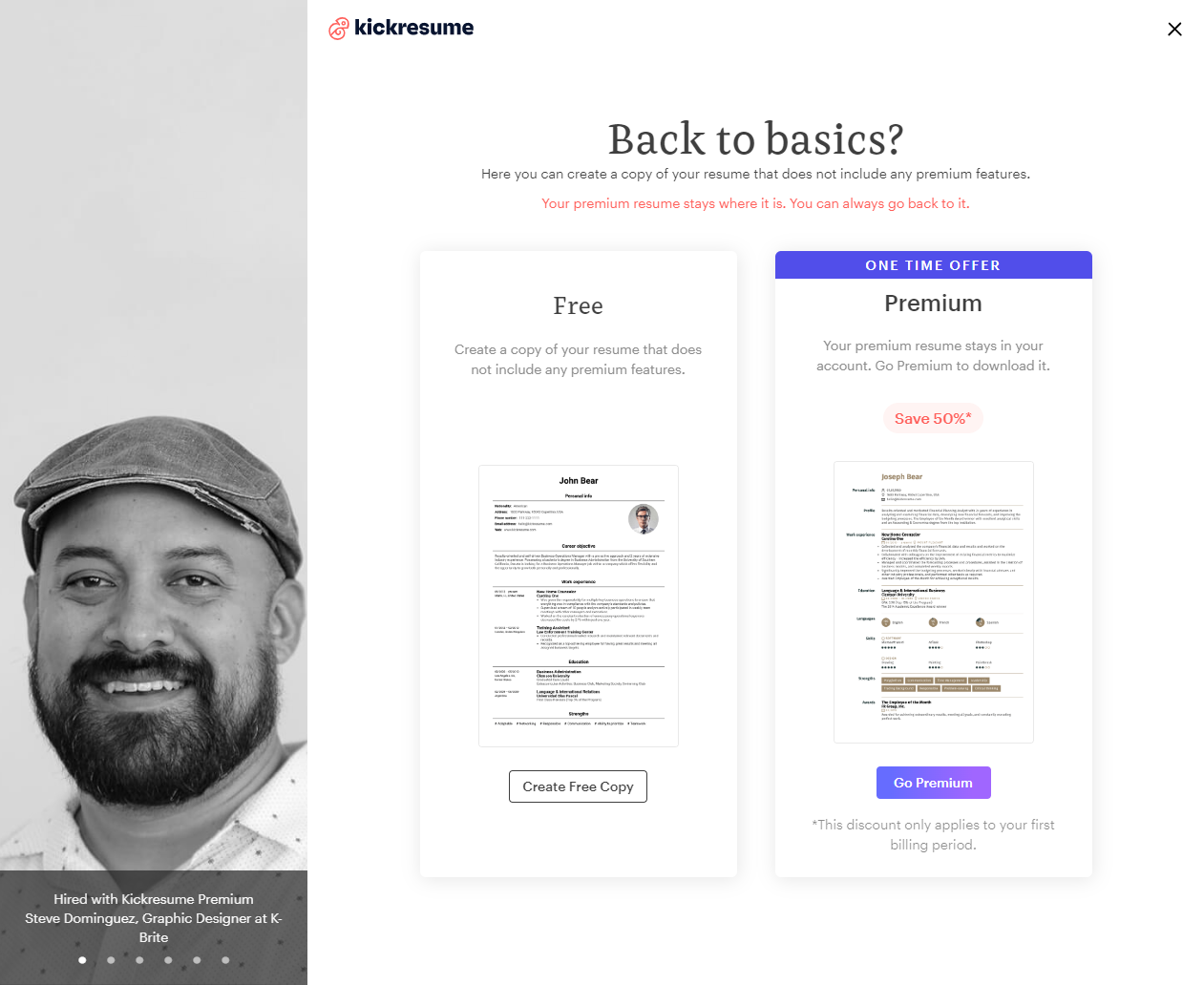 Click on Create Free Copy