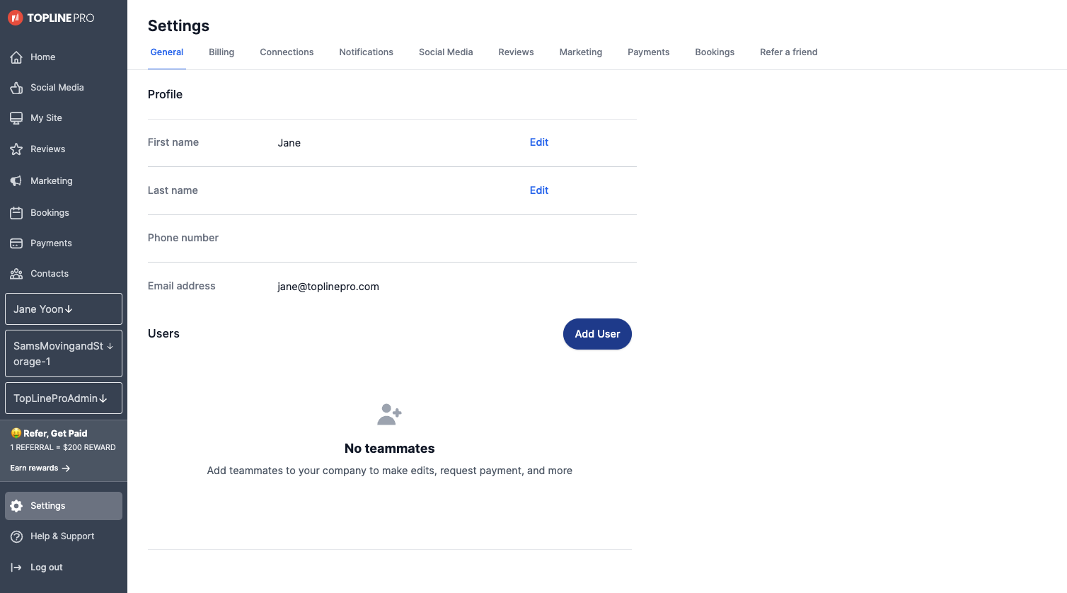 Click on Users…