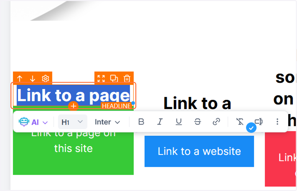 Highlight the text you want to become a link