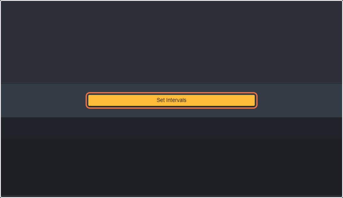 Click on Set Intervals.