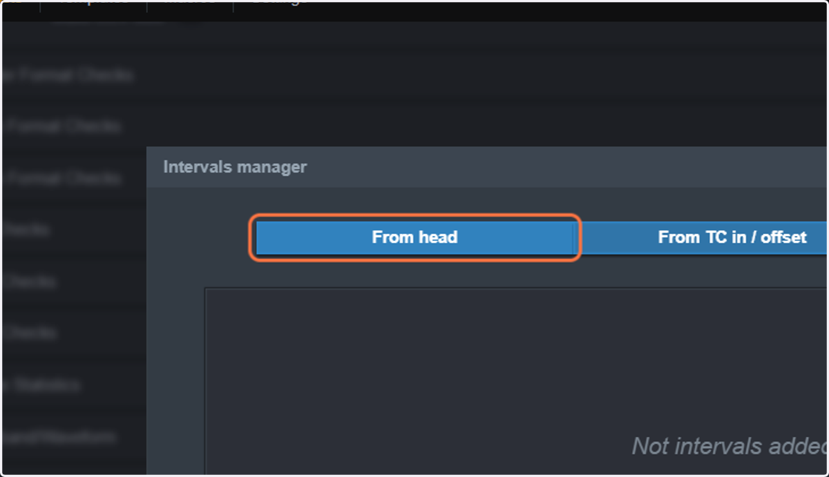 Click on From head.