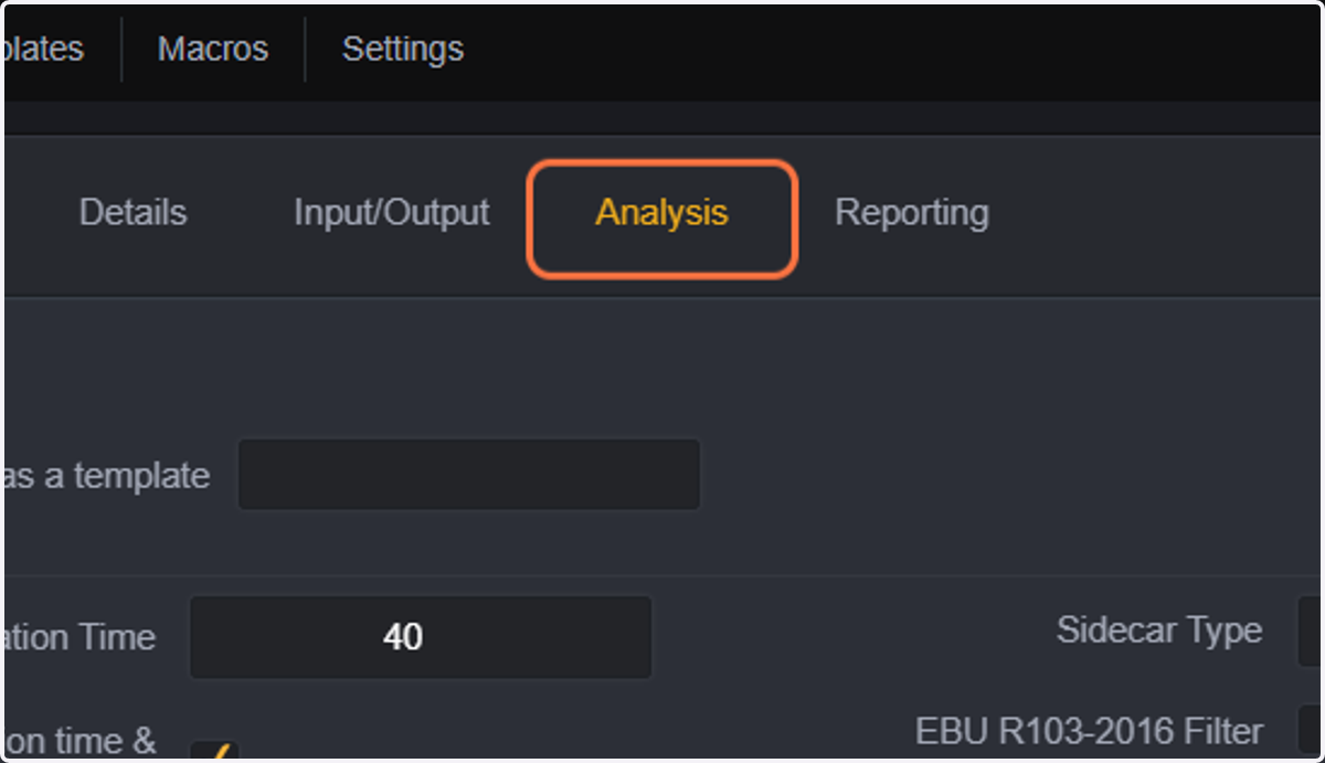 In case of working with a new project, click on Analysis after filling in the details and selecting the input/output options.