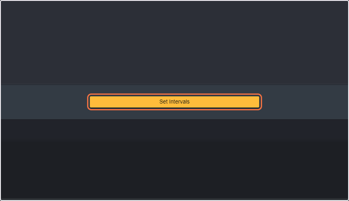 Click on Set Intervals.